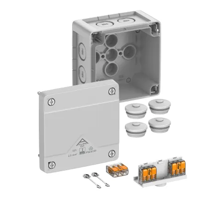 Spelsberg Abzweigkasten Abox Pro SLK-2,5² 40247001 | IP66/IP67/IP69 | 92x92x60mm | 2,5mm² | Kunststoff | grau