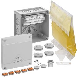 Spelsberg Abzweigkasten Abox Pro XT SL-4², IP68, für Erdreich, inkl. Gießharz