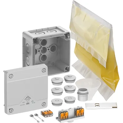 Spelsberg Abzweigkasten Abox Pro XT SLK-2,5² 40246001 | IP68 Verbindungsdose | 2,5mm² | 92x92x60mm | Kunststoff | grau