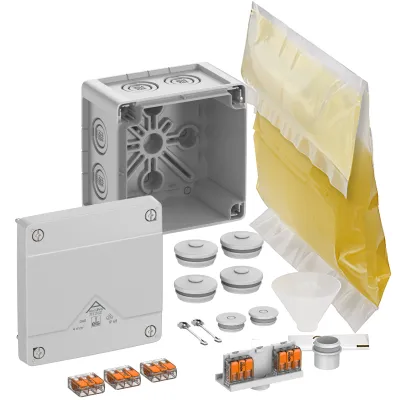 Spelsberg Abzweigkasten Abox Pro XT SLK-4² 40446001 | IP68 | 4mm² | 102x102x70mm | schraubenlose Klemme | grau