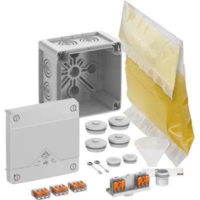Spelsberg Abzweigkasten Abox Pro XT SLK-4² 40446001 | IP68 | 4mm² | 102x102x70mm | schraubenlose Klemme | grau