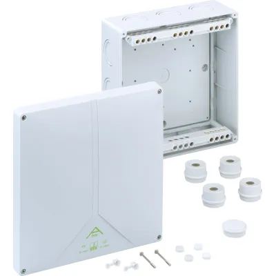 Spelsberg Abzweigkasten ABOX 350-35² 83541001 | IP65 Verbindungsdose 5-polig | 250x250x115 mm | Kunststoff grau