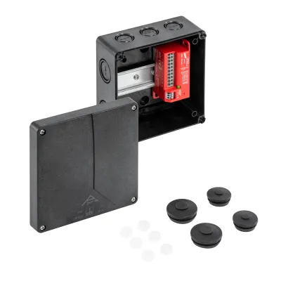 Spelsberg Abox-i 100-ÜSS Abzweigkasten | IP65 | 6mm² | 140x140x79mm | Typ 2+3 Überspannungsschutz | schwarz