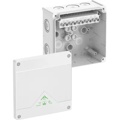 Spelsberg Abzweigkasten Abox 100-10²/w IP66 | 5-polig | 10mm² | Schraubklemme | 152x152x80mm | Kunststoff | weiß