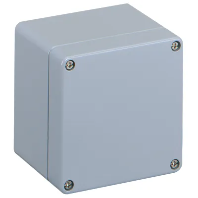 Spelsberg Aluminium-Leergehäuse AL 1010-8 | IP66 Gehäuse | 100x100x81 mm | pulverbeschichtet | Industrie | grau RAL 7001