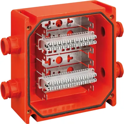 Spelsberg Kabelabzweigkasten WKE 405 LSA | IP66 | 200x200x110mm | E30 | 2x10 DA | Kunststoff orange