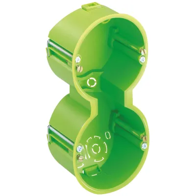 Spelsberg Hohlwand-Gerätedose HW 050/2 92305001 | Doppeldose | 2-fach | Ø 68 mm | 50 mm tief | Kunststoff | IP30 | grün