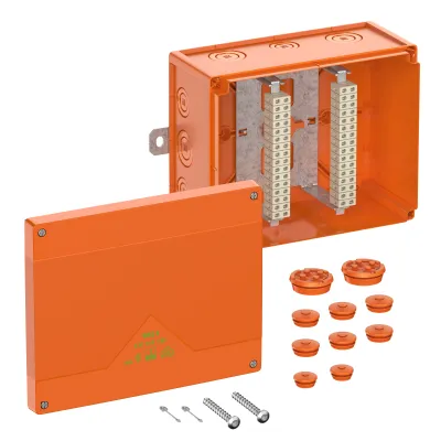 Spelsberg Kabelabzweigkasten WKE 6-32x1,5² 86853201 | IP66 | E90 Funktionserhalt | 250x200x120mm | halogenfrei | orange