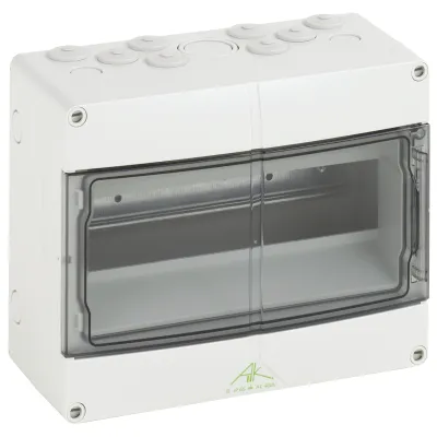 Spelsberg Kleinverteiler AKi 12 73641201 | 1-reihig 12TE IP65 | Kunststoff | 250x200x122 mm | transparent | grau