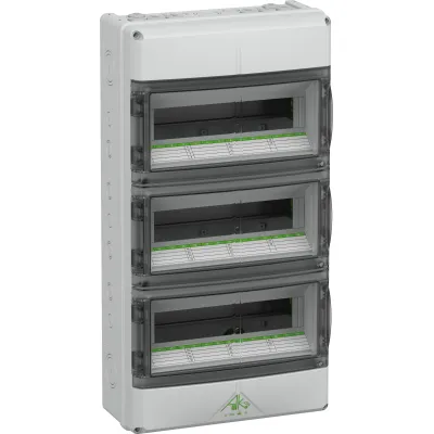 Spelsberg Kleinverteiler AK42 #73344201 IP65 | 3-reihig | 42TE | Aufputz | Kunststoff | transparent | 315x600x155mm