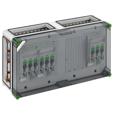 Spelsberg Lasttrennergehäuse GST 4035-250 / 2196083 | NH00 3-fach | 250A | 5-polig | 640x320x179mm | IP65 | transparent