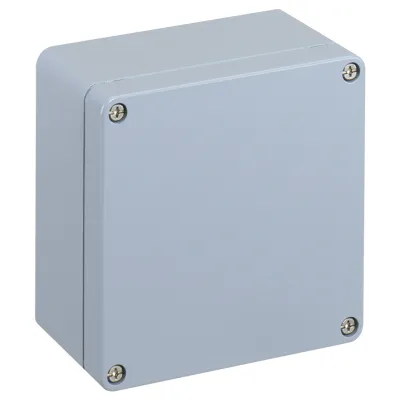 Spelsberg Leergehäuse AL 1616-9 | IP66 Aluminium Gehäuse | 160x160x91 mm | pulverbeschichtet | grau RAL 7001