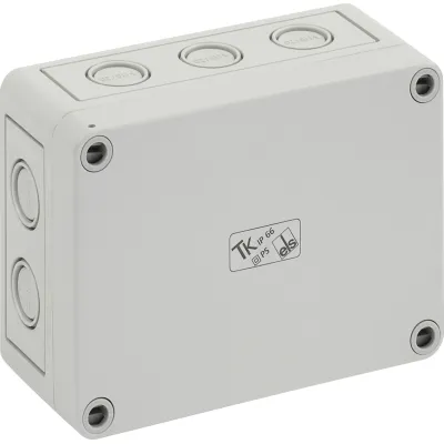 Spelsberg Leergehäuse TK PS 1309-6-m 10540901 | IP66 Kunststoff Gehäuse | 130x94x57mm | flammwidrig | grau RAL 7035