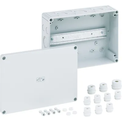 Spelsberg Reihenklemmengehäuse RKi 4/25-L 63591601 | IP66 | 254x180x90mm | Polycarbonat | Aufputz | grau