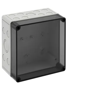 Spelsberg Leergehäuse TK PC 1818-11-tm | IP66 | 182x180x111mm | Polycarbonat | grau | transparenter Deckel