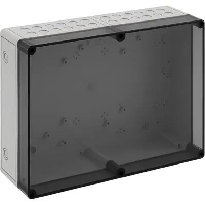 Spelsberg Leergehäuse TK PC 3625-11-tm PV | IP66 | Polycarbonat | 361x254x111mm | transparentes Cover | grau