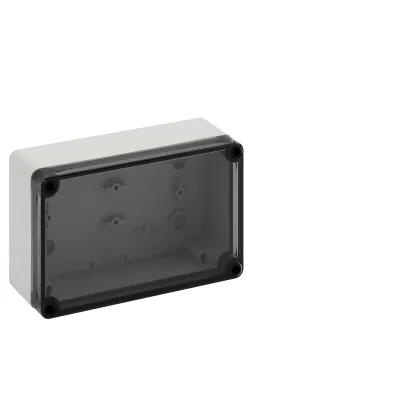 Spelsberg Leergehäuse TK PS 1811-6f-to | IP66 Kunststoff Gehäuse | 180x110x63mm | transparentem Deckel | grau RAL7035