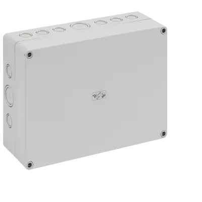Spelsberg Leergehäuse TK PS 2518-8f-m | IP66 Wandgehäuse | 254x180x84mm | Polystyrol | lichtgrau RAL 7035