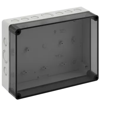 Spelsberg TK PS 2518-8f-tm Leergehäuse | IP66 | 254x180x84 mm | lichtgrau | metrische Vorprägungen