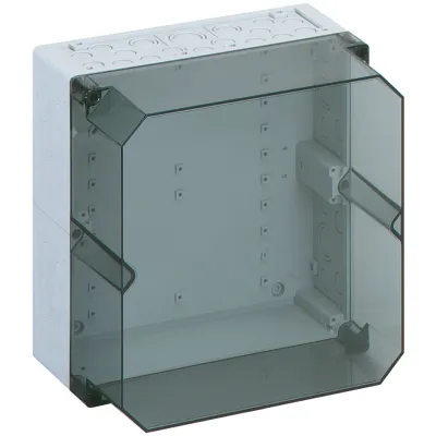 Spelsberg Leergehäuse 2249712 AKL 2-th | Elektrogehäuse IP65 | 300x300x210 mm | Kunststoff | Deckel transparent | Grau