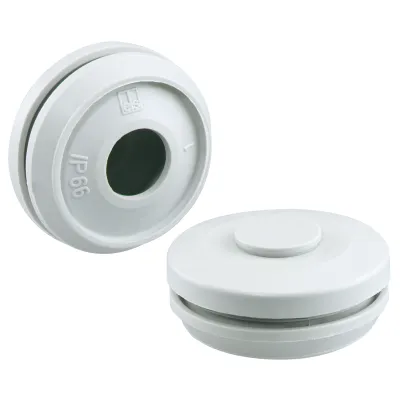 Spelsberg Doppelmembranstutzen DMS M32 26043201 | IP66 | Ø32mm | 14-21mm | geschlossen | halogenfrei | grau