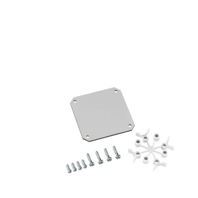 Spelsberg Montageplatte TK MPI-99 19500301 | 74x74mm | Kunststoff | grau | mit Lochung | Zubehör für Verteilergehäuse