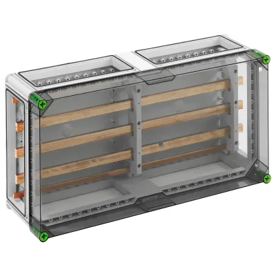 Spelsberg Sammelschienengehäuse GSi 454-Q 5-polig | 400A | IP65 | 640x320x179mm | Kunststoff | transparenter Deckel