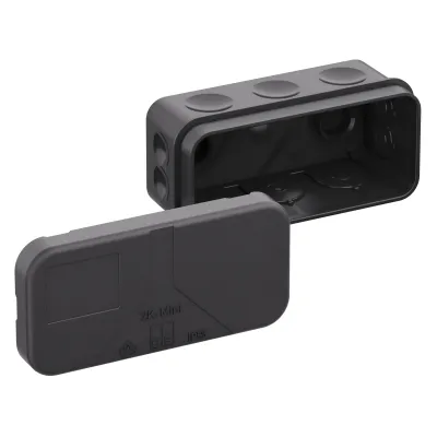 Spelsberg Abzweigdose 2K-Mini-L/sw 34420801 | IP55 | 2,5mm² | 12 Einführungen | Kunststoff | 89x43x38mm | schwarz