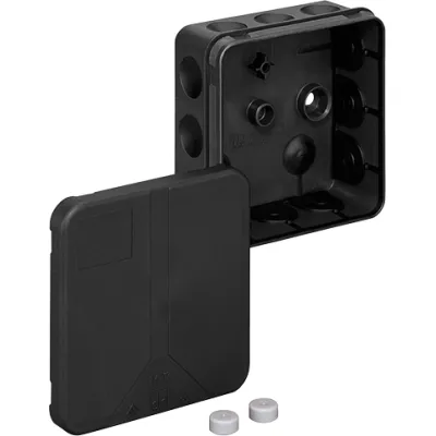 Spelsberg Verbindungsdose 2K-12-L | IP55 | 12 Einführungen | 2,5mm² | 85x85x37mm | halogenfrei | schwarz