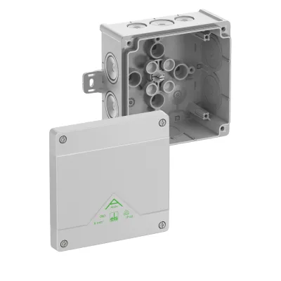 Spelsberg Abzweigkasten Abox 060 AB-L 127x127x70mm | IP66 | Kunststoff | 6mm² | halogenfrei | grau