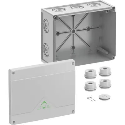 Spelsberg Abzweigkasten Abox 250-L 82540001 | IP55/IP66 | 25mm² | 252x202x120mm | Kunststoff | halogenfrei | grau
