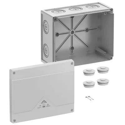 Spelsberg Abzweigkasten Abox Pro 250-L | IP66/IP67/IP69 | 25mm² | 252x202x120mm | Kunststoff | halogenfrei | grau