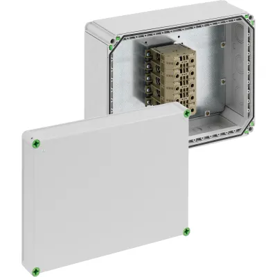 Spelsberg Abzweigkasten Abox-i 1500 DK-150²/5 49058601 | IP65 | 150 mm² | 5-polig | 440x320x179 mm | Kunststoff | Grau