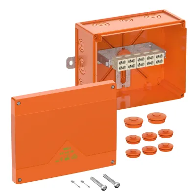 Spelsberg WKE 6 Duo Kabelabzweigkasten | 5x16mm² | IP66 | E90 | Kunststoff | 250x200x120mm | orange