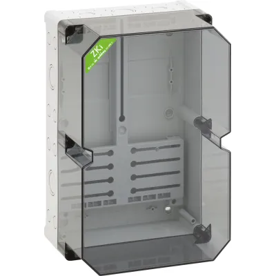 Spelsberg Zählergehäuse ZKI1 | Aufputz | IP65 | 250x370x193 mm | für Drehstromzähler | Kunststoff | grau