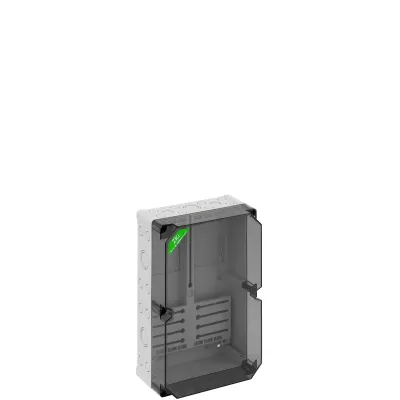 Spelsberg Zählergehäuse ZKi 1-f 74900501 | Industriequalität | IP65 | Aufbau | Kunststoff | 250x370x137mm | transparent
