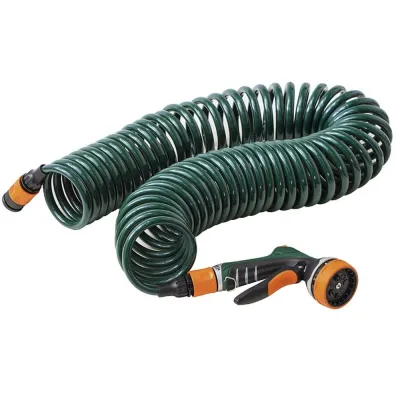 Spiralschlauchset 10m m. Multifunktionsbrause