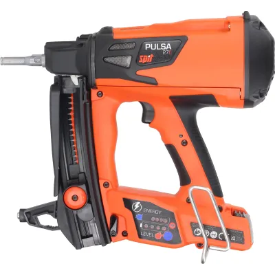 Spit Gasnagler Pulsa 27E 019820 | kabellos Akku 10.000 Schuss | Elektroinstallation | leicht & kompakt | orange