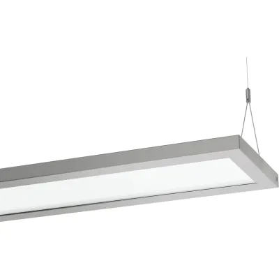 Performance in Lighting LED-Pendelleuchte SL629 | 69W | 4000K | 8410lm | DALI dimmbar | grau | BAP-geeignet