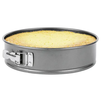 Springform 135709 | Ø 26 cm | Antihaftbeschichtung | Stahlblech | Rund | Schnellverschluss | Grau