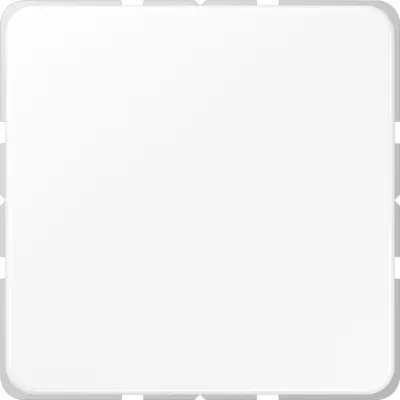 JUNG Blindabdeckung CD594-0WW | mit Tragring | Kunststoff Thermoplast | Klemmbefestigung | IP44 | glänzend | alpinweiß