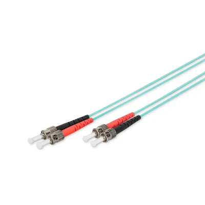 Digitus LWL Patchkabel DK-2511-01/3 | ST-ST Duplex | Multimode OM3 50/125µm | 1m | türkis