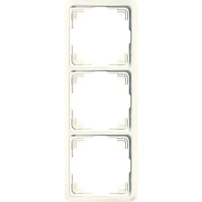 JUNG Rahmen 3-fach 5583 ST550 | Abdeckrahmen für waagerechte & senkrechte Kombination | Duroplast | IP20 | weiß