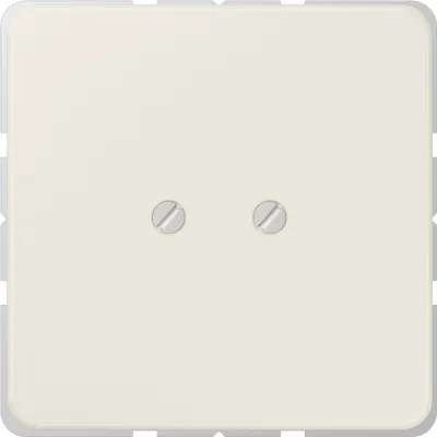 JUNG Blindabdeckung 561B | Abdeckung für Schalter | Schraubbefestigung | Duroplast glänzend | cremeweiß RAL1013