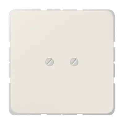 JUNG Blindabdeckung 561B | Abdeckung für Schalter | Schraubbefestigung | Duroplast glänzend | cremeweiß RAL1013