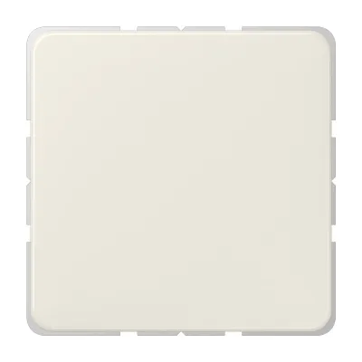 JUNG Blindabdeckung 594-0 CD-Serie | Universal-Abdeckung mit Tragring | Thermoplast glänzend | IP44 cremeweiß