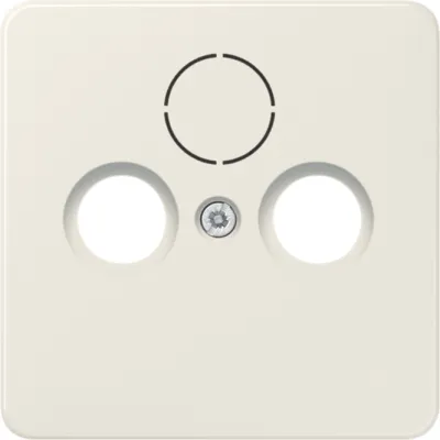 JUNG Abdeckung SAT-TV-Dose 561SAT CD | Antennen-Steckdose DIN 45330 | bruchsicher | Thermoplast | glänzend | weiß