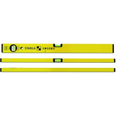 Stabila Wasserwaage Type 70 02288 | 100 cm Alu-Rechteckprofil | 2 Libellen | leicht | gelb | präzise | made in Germany