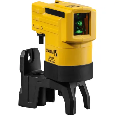 STABILA Kreuzlinienlaser LAX 50G 19110 | 3-teiliges Set | grüner Laser 30 m | selbstnivellierend | IP53 | inkl. Zubehör