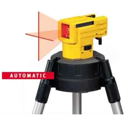 Stabila Kreuzlinienlaser LAX 50 16789 | selbstnivellierend | 10 m Reichweite | Teleskop-Stativ | 360° drehbar | IP53